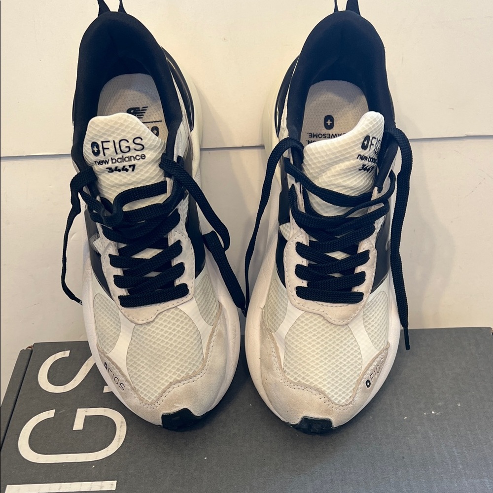 Figs White and Black Athletic Sneaker